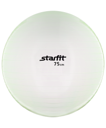 Мяч гимнастический GB-105 75 см, прозрачный, зеленый