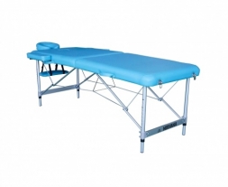 Массажный стол DFC NIRVANA, Elegant LUXE, 186х70х4 см, алюм. ножки, цвет св.голубой (Lt.Blue), фото 2