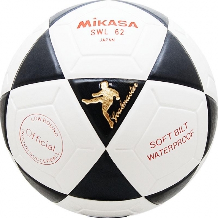 Мяч футзал. проф. &quot;MIKASA SWL 62&quot;,р.4, серт. FIFA Quality Pro для провед.соревнов.высш.уровня, бело-черный, фото 1