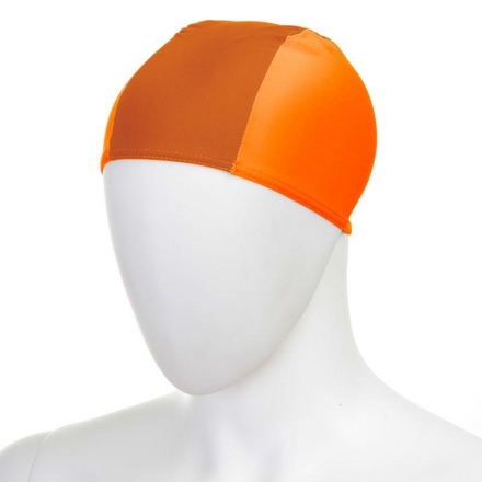 Шапочка для плавания &quot;FASHY Fabric Cap&quot;, полиамид/эластан, 3 панели, ярко-оранжевый, фото 1