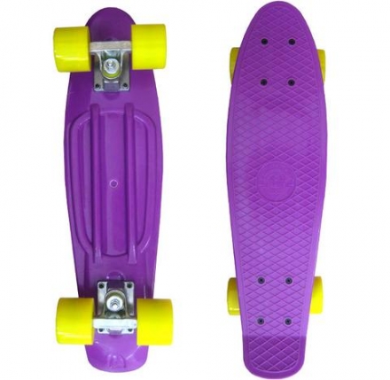 Скейтборд круизер Ecobalance 22&quot; фиолетовый пластиковый , фото 1