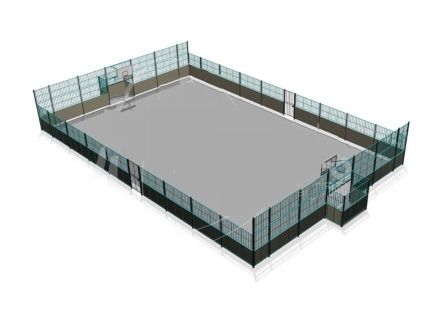 Ограждение для стандартной игровой спортивной площадки (27 x 15 м.) ОСП002.02.18, фото 1