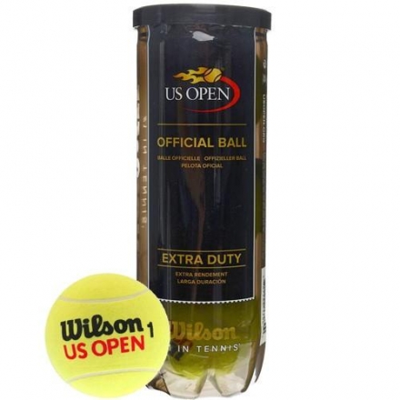 Мяч теннисный WILSON US Open Extra Duty, арт. WRT106200, одобр.ITF и USTA,фетр,нат.резина,. уп.3 шт, фото 1