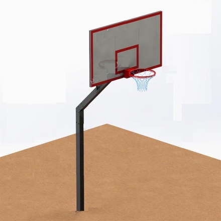 Баскетбольная стойка уличная антивандальная, фото 2