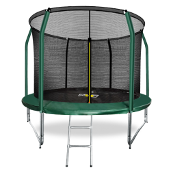 ARLAND Батут премиум 10FT с внутренней страховочной сеткой и лестницей (Dark green), фото 1