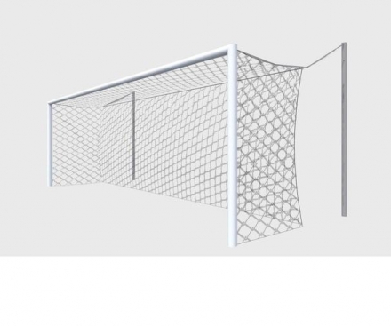 Ворота футбольные алюминиевые 7,32х2,44 м под свободно подвешиваемую сетку, фото 1
