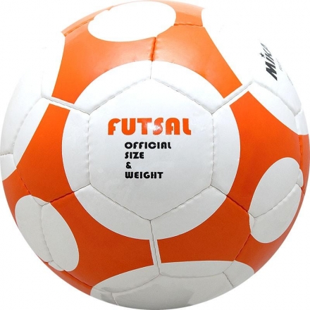 Мяч футз. тренир. &quot;MIKASA FLL333S-WO&quot;,р.4, бело-оранжевый, фото 2