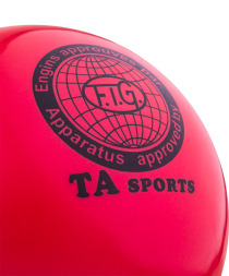 Мяч для художественной гимнастики RGB-101, 19 см, красный, фото 2
