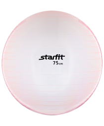 Мяч гимнастический GB-105 75 см, прозрачный, розовый