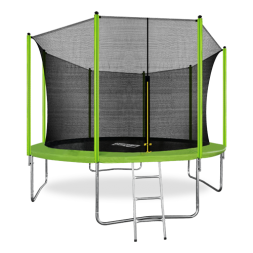 ARLAND Батут 12FT с внутренней страховочной сеткой и лестницей (Light green), фото 1