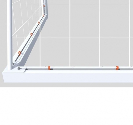 Ворота футбольные алюминиевые мобильные 7,32х2,44 м, фото 2
