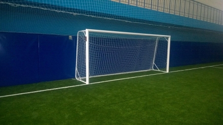 Ворота футбольные алюминиевые мобильные 7,32х2,44 м, фото 6
