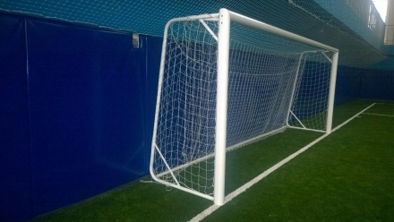Ворота футбольные алюминиевые мобильные 7,32х2,44 м, фото 7