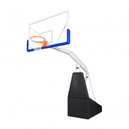 Стойка баскетбольная ZSO мобильная, складная, на пружинах, вынос 2,25 м., c противовесом, фото 1