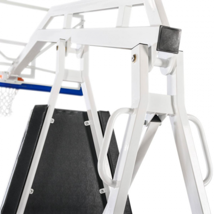 Стойка баскетбольная ZSO мобильная, складная, на пружинах, вынос 2,25 м., c противовесом, фото 4