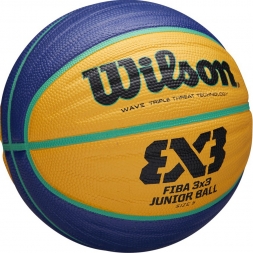 Мяч баск. WILSON FIBA3x3 Replica, арт.WTB1133XB, р.5, резина, бутил. камера, сине-желтый, фото 2
