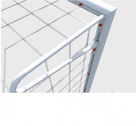 Ворота футбольные алюминиевые стационарные 7,32х2,44 м, фото 2