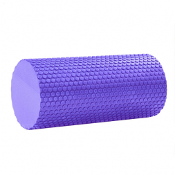 Ролик для йоги 30x15см, фиолетовый материал ЭВА