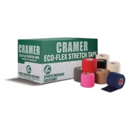Тейп спортивный Cramer Eco Flex Stretch Tape, хлопок, когезивный, 5.0см x 5.5м, уп. 24 шт., белый, фото 2