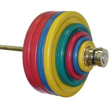 Штанга рекордная олимпийская 282,5 кг (МВ) цветная, фото 1