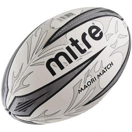 Мяч для регби матчевый &quot;MITRE Maori Match&quot;, размер 5, резина с рельефным нанесением Maori , фото 1