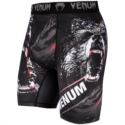 Компрессионные шорты Venum Grizzli Black/White, фото 2