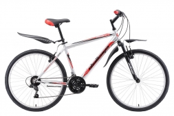 Велосипед Challenger Agent Lux 26 серебристо-красный 18''