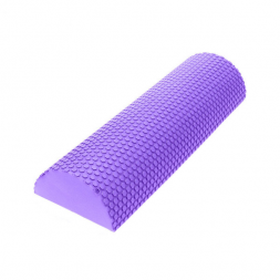 Ролик для йоги полукруг 45x15x7.5см, фиолетовый материал ЭВА