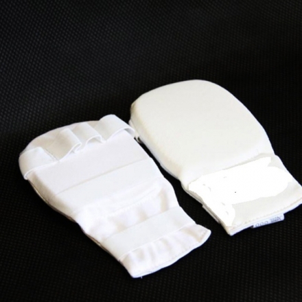 Накладки на руки тканевые для карате, цвет белый размер  M, фото 1
