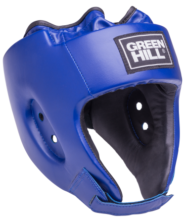 Шлем открытый Alfa HGA-4014, кожзам, синий, фото 1