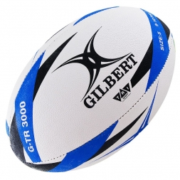 Мяч для регби &quot;GILBERT G-TR3000&quot; арт.42098205, р.5, резина, ручная сшивка, бело-черно-синий