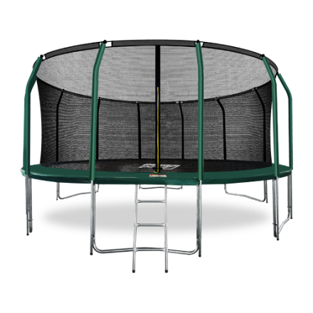ARLAND Батут премиум 16FT с внутренней страховочной сеткой и лестницей (Dark green), фото 1