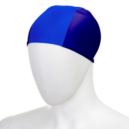 Шапочка для плавания &quot;FASHY Fabric Cap&quot;, полиамид/эластан, 3 панели, темно-сине-голубой, фото 1