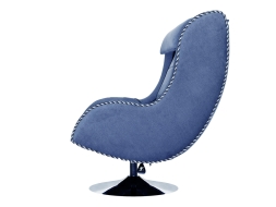 Офисное массажное кресло Ego Max Comfort EG3003 Синий (Микрошенилл), фото 2