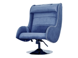 Офисное массажное кресло Ego Max Comfort EG3003 Синий (Микрошенилл), фото 1
