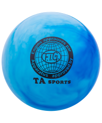 Мяч для художественной гимнастики RGB-101, 19 см, синий/белый, фото 1