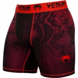 Компрессионные шорты Venum &quot;Fusion&quot; Compression Shorts - Black Red, фото 1