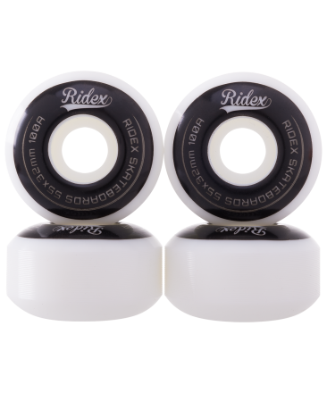 Комплект колес для скейтборда SB, 55*32, белый/черный, 4 шт., фото 1