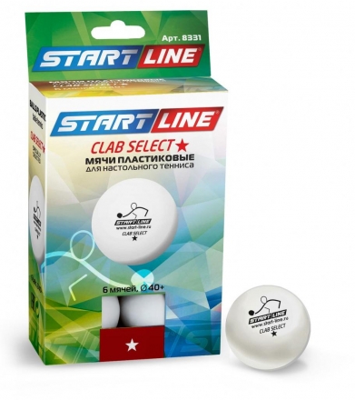 Мячи Start line Club Select 1* (6 мячей в упаковке), фото 1