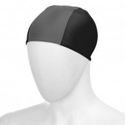 Шапочка для плавания &quot;FASHY Fabric Cap&quot;, полиамид/эластан, 3 панели, черно-серый