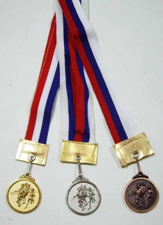 Медаль Легкая атлетика d-40 мм бронза, фото 1