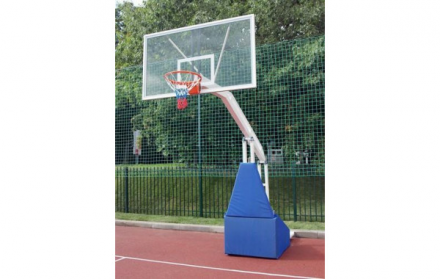 Стойка для баскетбола мобильная складная, игровая, вынос 1,6 м., фото 1