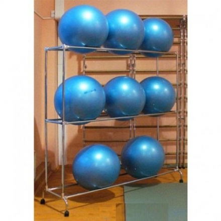 Стеллаж для гимнастических мячей AS\1038\09-CH-00, на 9 шт., фото 1