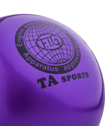 Мяч для художественной гимнастики RGB-101, 19 см, фиолетовый, фото 2