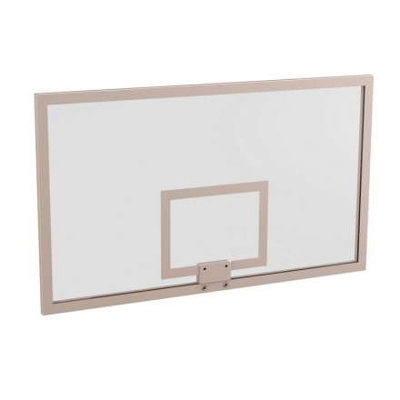 Щит баскетбольный игровой 1050х1800 мм (стекло 10 мм с ударопрочной пленкой), фото 1
