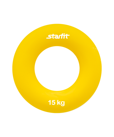 Эспандер кистевой ES-403 &quot;Кольцо&quot;, диаметр 7 см, 15 кг, жёлтый, фото 1