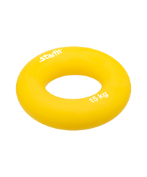 Эспандер кистевой ES-403 &quot;Кольцо&quot;, диаметр 7 см, 15 кг, жёлтый, фото 2