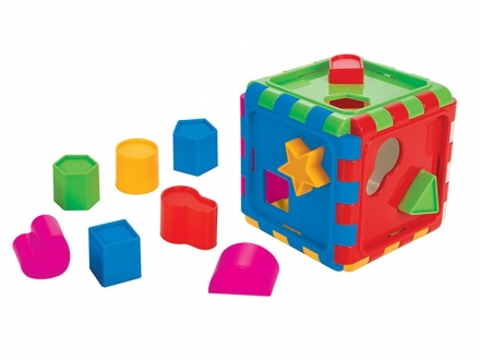 Сборной куб с геометрическими фигурами Pilsan Shape Sortet Cube (03-226), фото 1