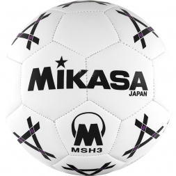 СЦ*Мяч гандб. &quot;MIKASA MSH 3&quot;, синт.кожа, р. 3, маш. сшивка, бело-черно-фиолет.