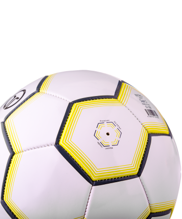 Мяч футбольный JS-100 Intro №5, белый, фото 3